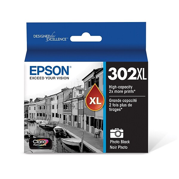 Epson T302XL Photo Black High Yield Ink Cartridge