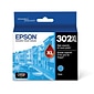 Epson T302XL Black/Cyan/Magenta/Yellow High Ink Cartridges, 4/Pack