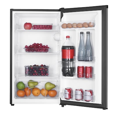 Magic Chef MCAR32PSE 3.2-Cu. Ft. Freezerless Mini Fridge, Silver