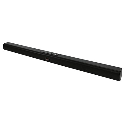 QFX 38 Slim Wireless Bluetooth Sound Bar with FM Radio, Black (SB-2037D)