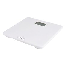 Taylor Precision Products 5274509 Digital Plastic Bath Scale, White, 330 lbs. Capacity