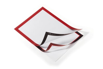 Duraframe Sign Holder, 8-1/2in x 11in, Red, 2 Pack