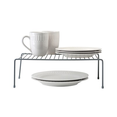 Kitchen Details Grey Kitchen Shelf Organizer Grey, Large (24124-GREY)