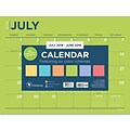 July 2018-June 2019 TF Publishing 12 X 9 Mini Desk Pad Calendar Color Collection  (19-8548A)
