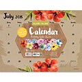 July 2018-June 2019 TF Publishing 12 X 9 Floral Mini Desk Pad Calendar  (19-8599A)