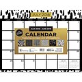 July 2018-June 2019 TF Publishing 12 X 9 Mini Desk Pad Calendar Black White And Gold  (19-8716A)