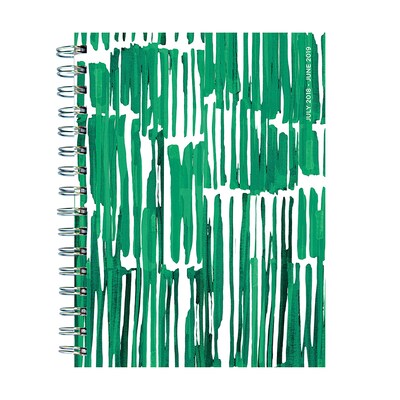 July 2018-June 2019 TF Publishing 6.5 X 8 GREENERY MEDIUM WEEKLY MONTHLY PLANNER (19-9205A)