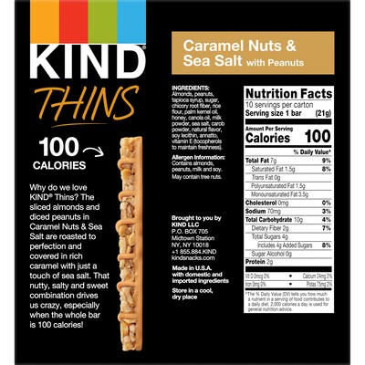 KIND Thins Gluten Free Variety Pack, 30/Box (600-00776)
