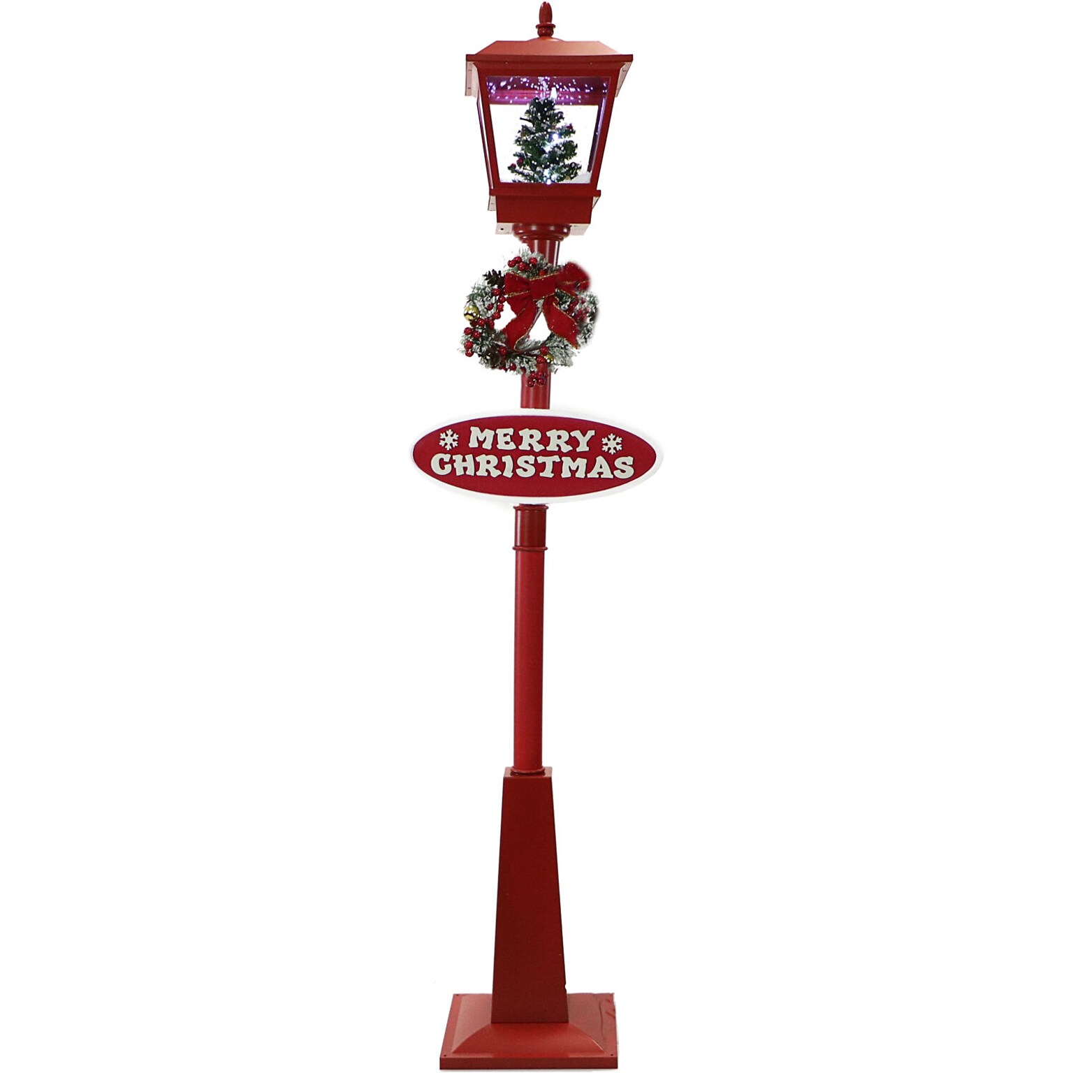 Fraser Hill Farm Let It Snow Series 71 Musical Snowy Street Lamp (FSSL071A-RD2)