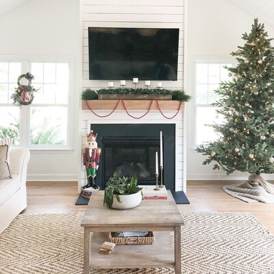 Fraser Hill Farm 3-Ft. Resin Nutcracker Greeter with LED Lights (FRS036-1NC-RD1)