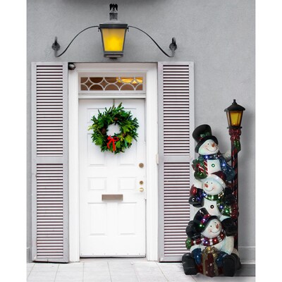 Fraser Hill Farm 4-Ft. Musical Stacking Snowman Trio (FRS049-3SNM-WHT1)