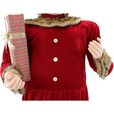 Fraser Hill Farm 58-In. Mrs. Claus Wearing Red Velvet (FMC058-0RD1)