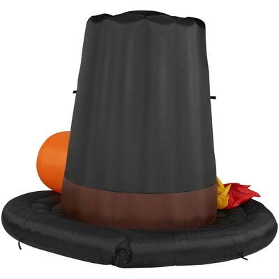 Fraser Hill Farm 6-Ft. Tall Pilgrim's Hat Blow-Up Inflatable (FHHVTGHAT061-L)