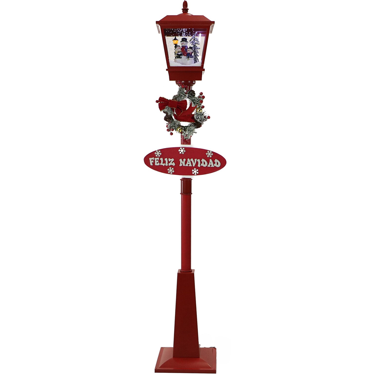 Fraser Hill Farm Let It Snow Series 71 Musical Snowy Street Lamp (FSSL071A-RD3)