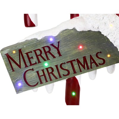 Fraser Hill Farm 3-Ft. Resin Candy Cane Sign (FRS034-1CC-WT1)