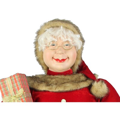 Fraser Hill Farm 58-In. Mrs. Claus Wearing Red Velvet (FMC058-0RD1)