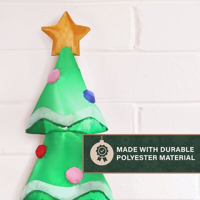 Fraser Hill Farm 2-Ft. Tall Prelit Tabletop Christmas Tree Inflatable (FHFTREE021-L)