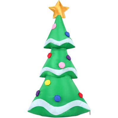 Fraser Hill Farm 2-Ft. Tall Prelit Tabletop Christmas Tree Inflatable (FHFTREE021-L)