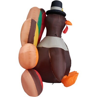 Fraser Hill Farm 8-Ft. Wide Turkey Blow-Up Inflatable (FHHVTURKY081-L)