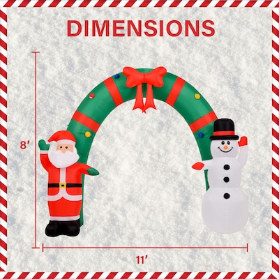 Fraser Hill Farm 8' Walkway Arch Inflatable (FHFXMASARCH081-L)