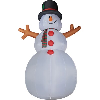 Fraser Hill Farm 20 Jolly Snowman Inflatable (FHFSNWM201-L)