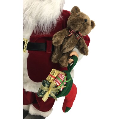 Fraser Hill Farm 36-In. Santa Claus Figurine (FHFSC036-2RED2)
