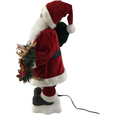 Fraser Hill Farm 24-In. Santa Claus Figurine (FHFSC024-2RED4)