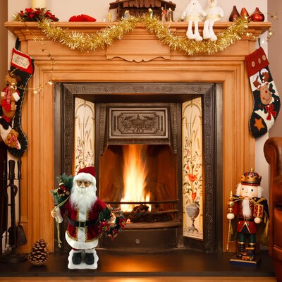 Fraser Hill Farm 24-In. Santa Claus Figurine (FHFSC024-2RED4)