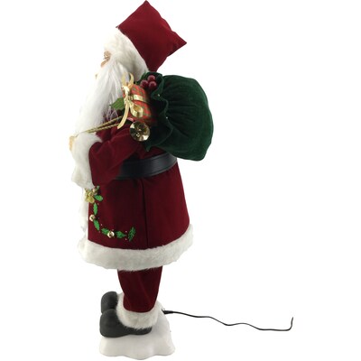 Fraser Hill Farm 28-In. Classic Santa Claus Figurine (FHFSC028-2RED1)