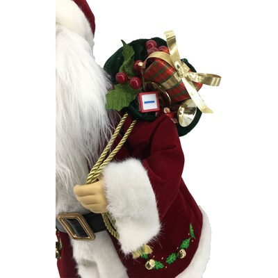 Fraser Hill Farm 28-In. Classic Santa Claus Figurine (FHFSC028-2RED1)