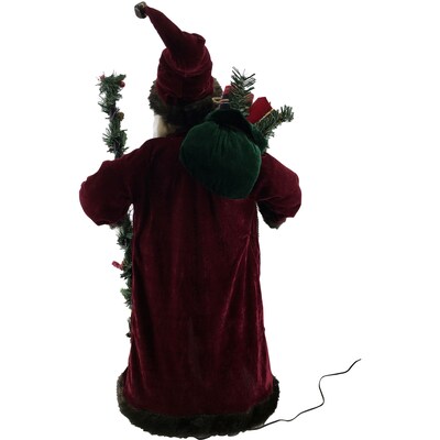 Fraser Hill Farm 36-In. Woodland Santa Claus Figurine (FHFSC036-2RED1)