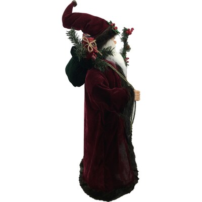 Fraser Hill Farm 36-In. Woodland Santa Claus Figurine (FHFSC036-2RED1)