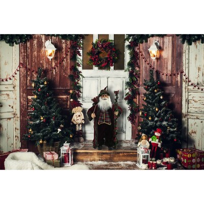 Fraser Hill Farm 36-In. Woodland Santa Claus Figurine (FHFSC036-2RED1)