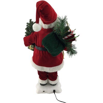 Fraser Hill Farm 24-In. Santa Claus Figurine (FHFSC024-2RED1)