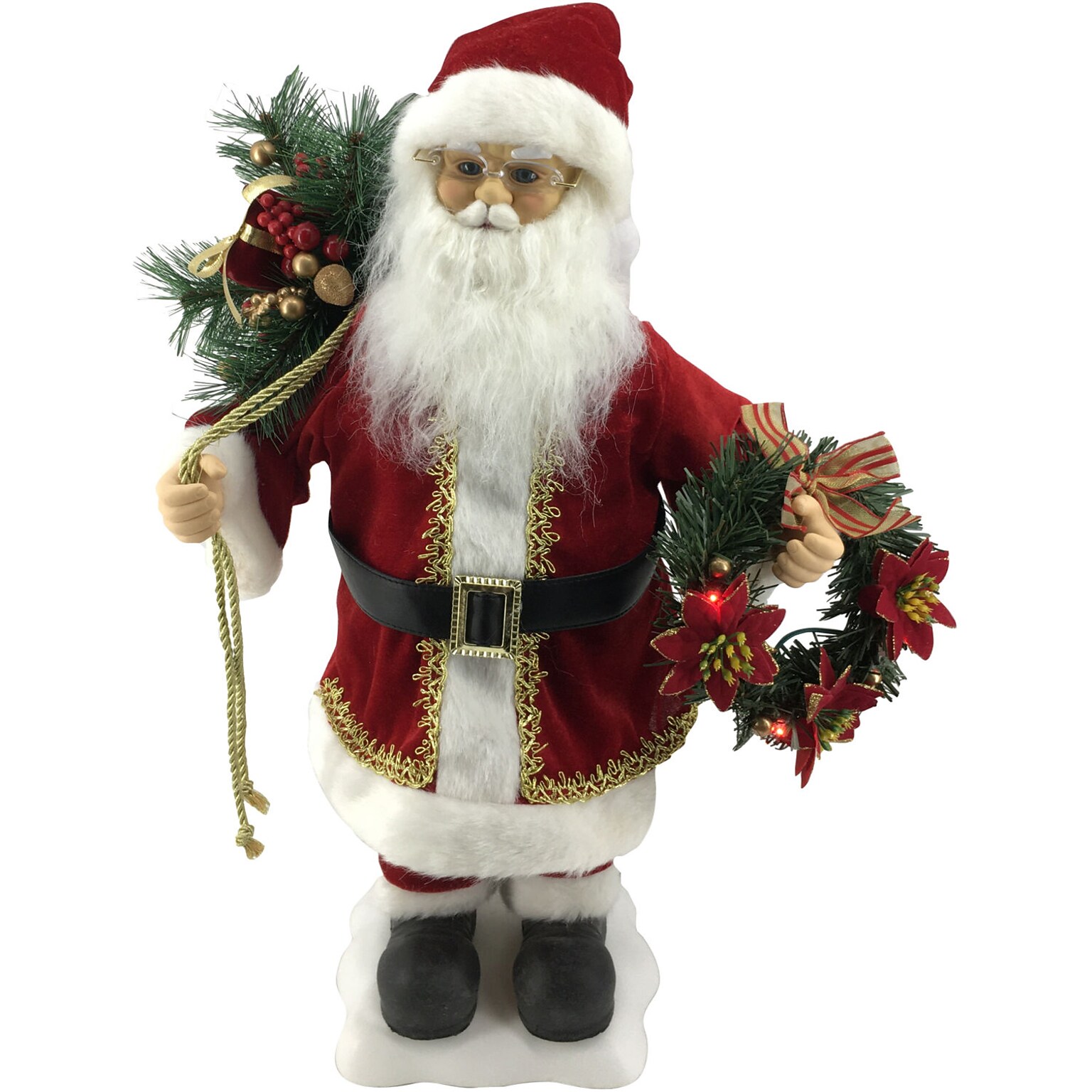 Fraser Hill Farm 24-In. Santa Claus Figurine (FHFSC024-2RED4)