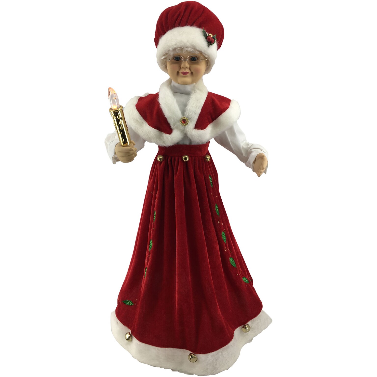 Fraser Hill Farm 28-In. Classic Mrs. Claus Figurine (FHFPLMC028-2RED1)
