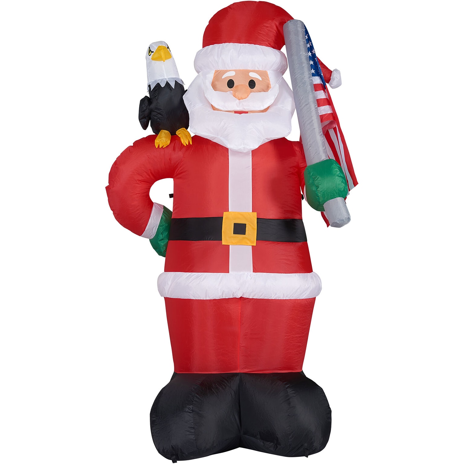 Fraser Hill Farm 8-Ft. Tall Americana Santa (FHFSANTA081-L)