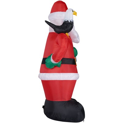 Fraser Hill Farm 8-Ft. Tall Americana Santa (FHFSANTA081-L)