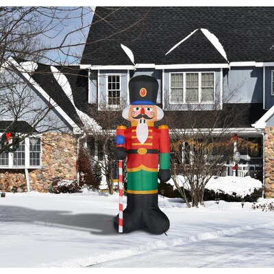 Fraser Hill Farm 10' Traditional Nutcracker Inflatable (FHFNUTCRK201-L)