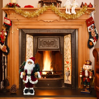 Fraser Hill Farm 24-In. Santa Claus Figurine (FHFSC024-2RED1)