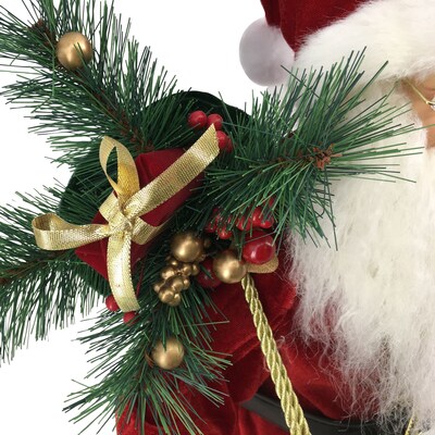 Fraser Hill Farm 24-In. Santa Claus Figurine (FHFSC024-2RED3)