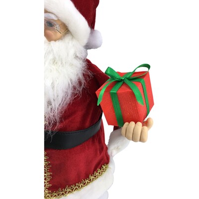 Fraser Hill Farm 24-In. Santa Claus Figurine (FHFSC024-2RED3)
