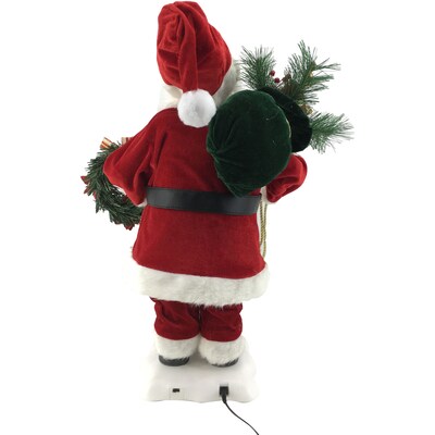Fraser Hill Farm 24-In. Santa Claus Figurine (FHFSC024-2RED4)