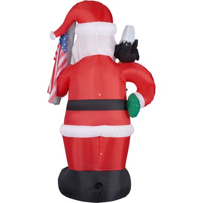 Fraser Hill Farm 8-Ft. Tall Americana Santa (FHFSANTA081-L)