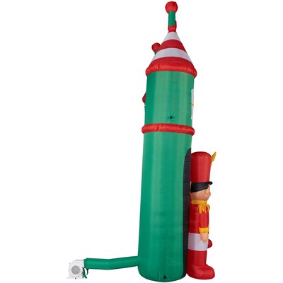 Fraser Hill Farm 10' Santa's Toy Shop Inflatable (FHFARCHWY081-L)