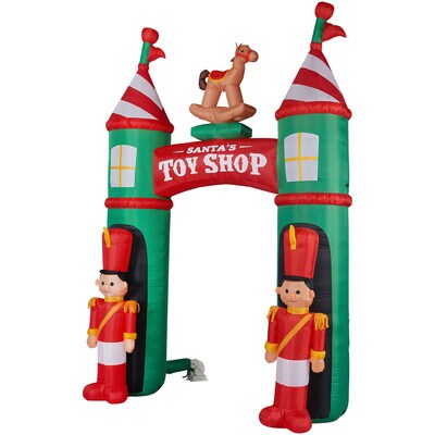 Fraser Hill Farm 10' Santa's Toy Shop Inflatable (FHFARCHWY081-L)
