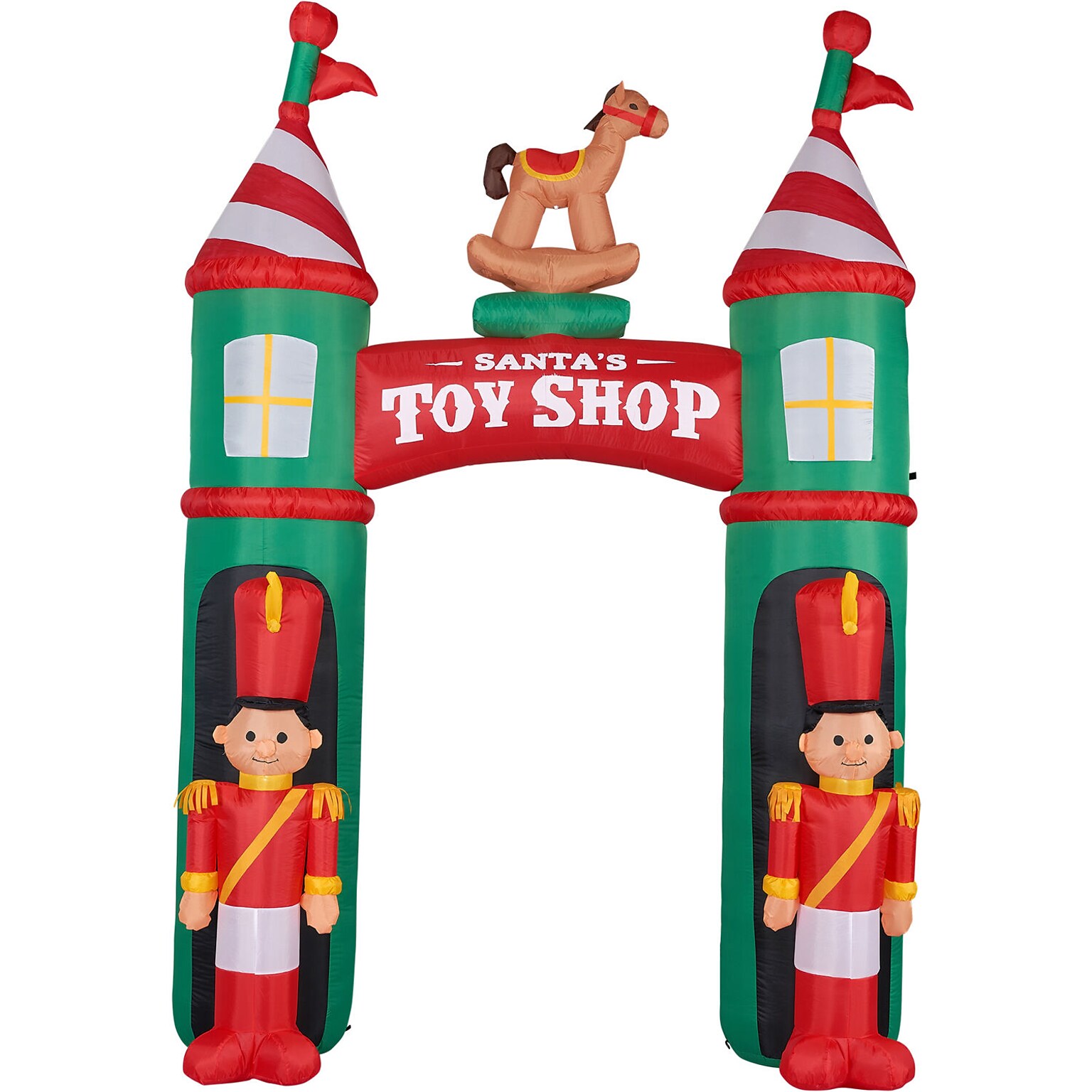 Fraser Hill Farm 10 Santas Toy Shop Inflatable (FHFARCHWY081-L)