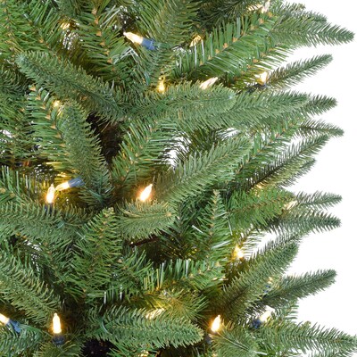 Fraser Hill Farm 7.5-Ft. Winter Falls Slim-Silhouette Christmas Tree (FFWF075-6GR)