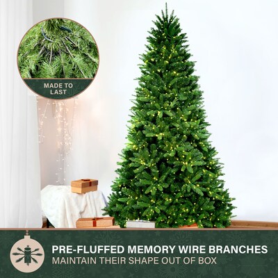 Fraser Hill Farm 7.5-ft. York Pine Artificial Christmas Tree (FFYP075-6GR)