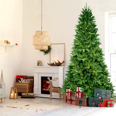 Fraser Hill Farm 12 ft. York Pine Pre-Lit Artificial Christmas Tree, 2800 Lights (FFYP012-6GR)